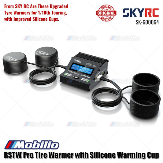 SKYRC Part #SK-600064-06 RSTW Pro Tire Warmer with Silicone Warming Cup for RC 1/10 Touring Car