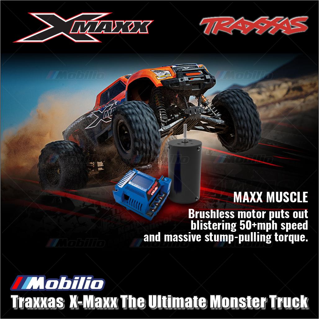 Traxxas 77086-4 X-Maxx XMaxx 1/6 Monster Truck 8s Brushless 2.4GHz RTR 4WD TQI Clipless