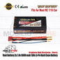 Vant Baterai 2S 7.4V 5000 mAh 150C Li-Po Graphene Casing Keras Baterai Pendek