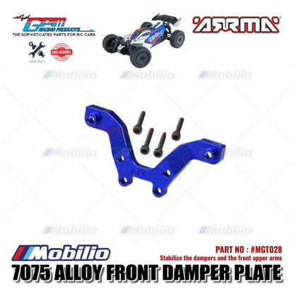 GPM Part #MGT028 Alloy Front Damper Plate Arrma 1/18 Typhon Grom Mega RC Buggy  Remote Control