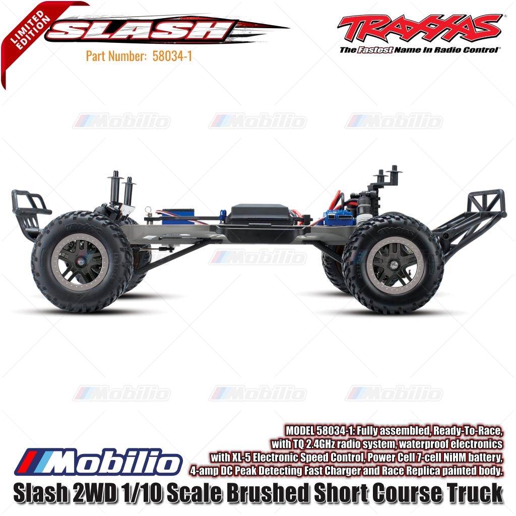 Traxxas 58034-1 Slash XL-5 2WD 1/10 Short Course Truck with TQ Radio 2.4GHz Includes Battery and Charger Limited Edition Orange Livery