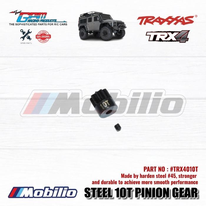 GPM Part Steel Pinion Gear 32P 9/10/11/12/14T Stronger and Durable for Traxxas TRX-4 TRX-6 1/10 Scale