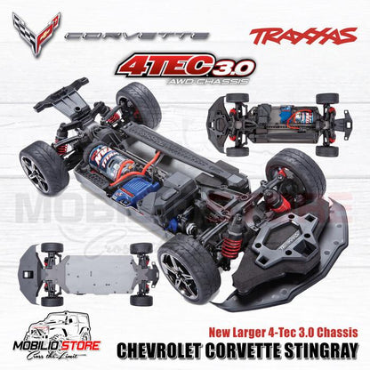 Traxxas 4-Tec 3.0 1/10 Chevrolet Corvette Stingray 2S Touring Car RTR