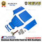 Set Panel Kisi Kap Aluminium Balap MEUS Dengan Lampu Depan Untuk Vanquish H10 OPTIC