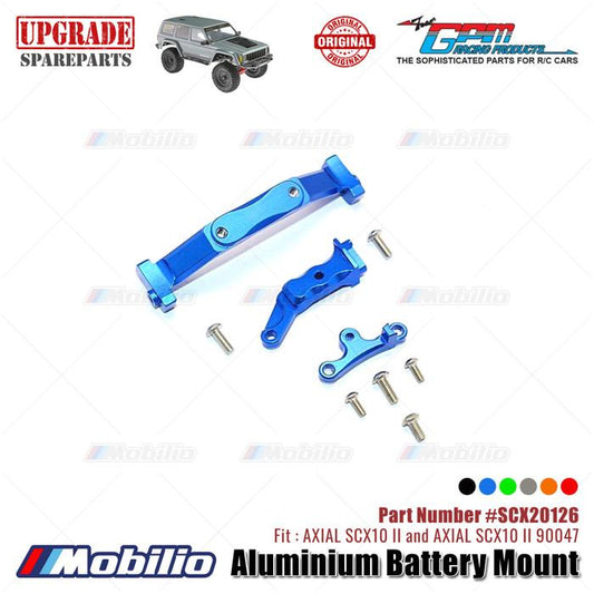 GPM Part #SCX20126 Aluminium Battery Mount RC Upgrade Axial SCX10 II Crawler Adventure