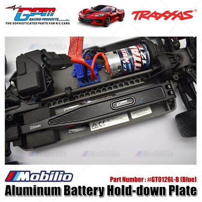 GPM Part #GT0126L Aluminum Battery Hold-Down Plate for 1/10 Traxxas 4-Tec 3.0 Corvette Stingray 93054-4 Upgrade Parts