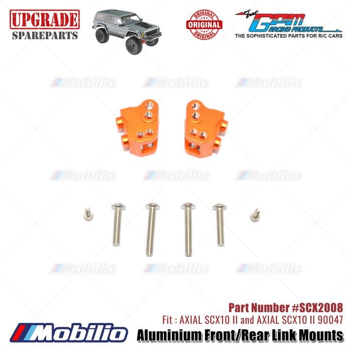 GPM Part #SCX2008 Aluminium Front/Rear Link Mounts AX31384 RC Upgrade Axial SCX10 II Crawler Adventure  Remote Control