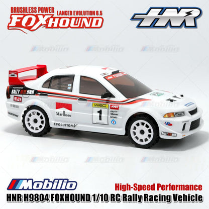 HNR H9804 FOXHOUND Lancer 1/10 RC Rally Racing Vehicle Brushless Power Remote Control Car RTR