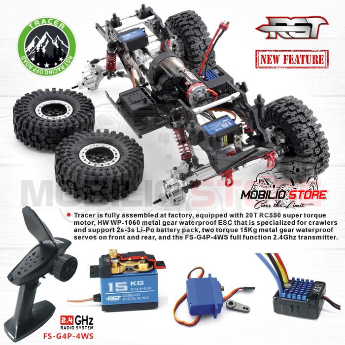 RGT EX86180 Pro Tracer 4WS 4x4 RTR 1/10 Skala RC Rock Crawler Off-Road Kendali Jarak Jauh