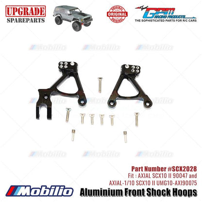 GPM Part #SCX2028 Aluminium Front Shock Hoops AX31380