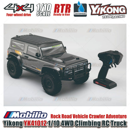 Yikong YK41012 1/10 4WD Climbing RC Truck Rock Road Vehicle Crawler Adventure