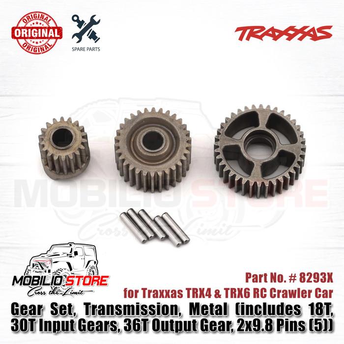 Traxxas Part #8293X Metal Gear Set Transmission 18T 30T 36T with Pin for TRX4 TRX6