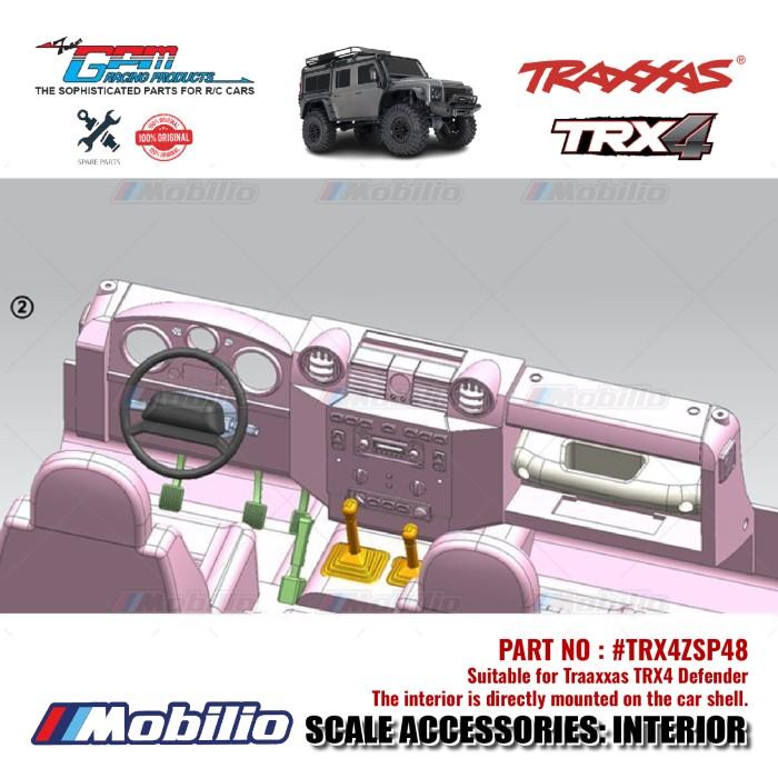 GPM Part #TRX4ZSP48 Interior Body for Traxxas TRX-4 Defender / D110 Crawler Adventure