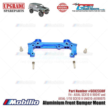 GPM Part #SCX2330F Aluminium Front Bumper Mount AX31392 RC Upgrade Axial SCX10 II Crawler Adventure