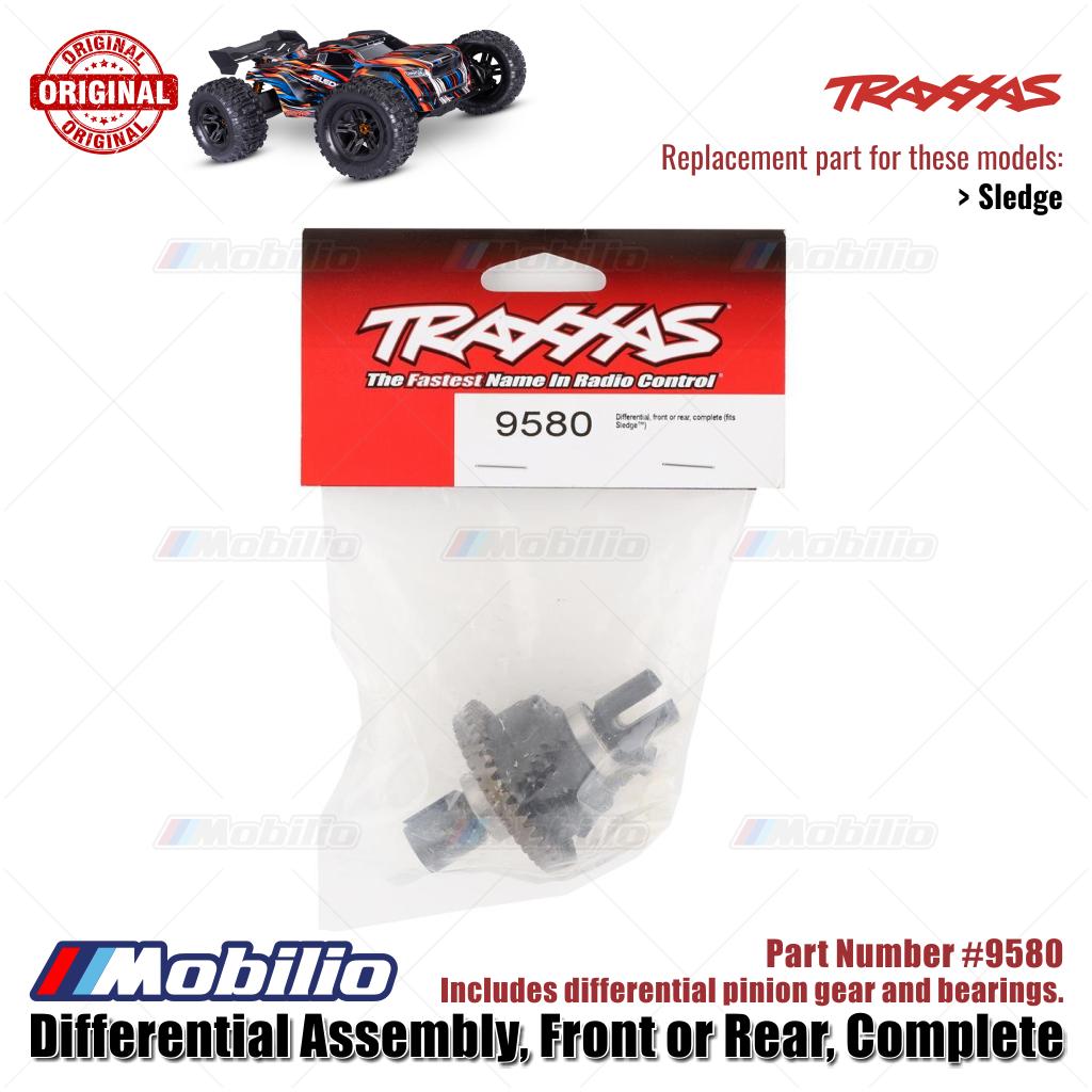 Traxxas Part #9580 Front or Rear Differential Assembly Complete Gear RC Sledge 1/8 Scale Off-Road