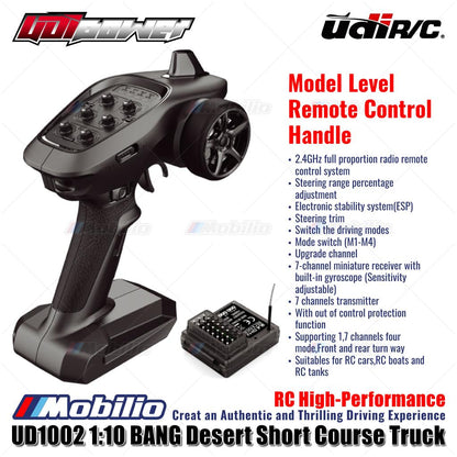 UDIR/C UD-1002 UDIPOWER BANG Desert Short Course Truck UD1002 RC High-Performance 1:10 Scale RTR