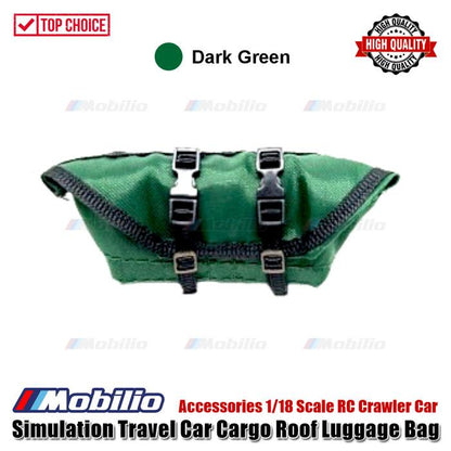 Accessories 1/18 Scale RC Crawler Car Simulation Travel Car Cargo Roof Luggage Bag