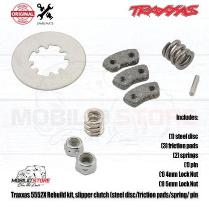 Traxxas Part #5552X Rebuild Kit Slipper Steel Disc Friction Pads Spring Pin