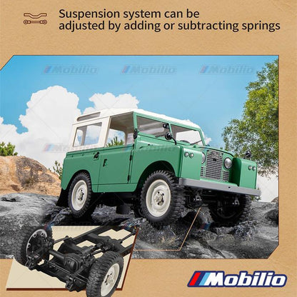 FMS Land Rover Series II RTR Performa Off-Road Unggul RC Skala 1/12 Crawler Petualangan