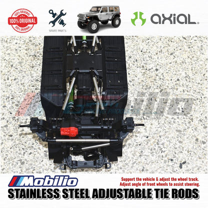 GPM Part #SCX3160S Stainless Steel Adjustable Tie Rods Link Rod Set Axial SCX10 III Wrangler