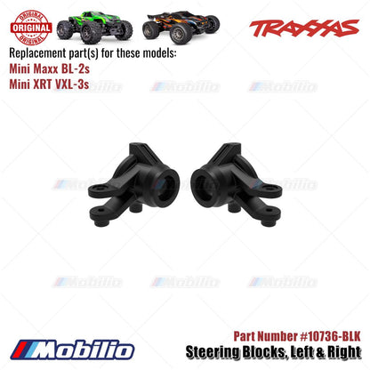 Traxxas Part #10736 Steering Blocks left-Right RC Mini Maxx BL-2S Mini XRT VXL-3S