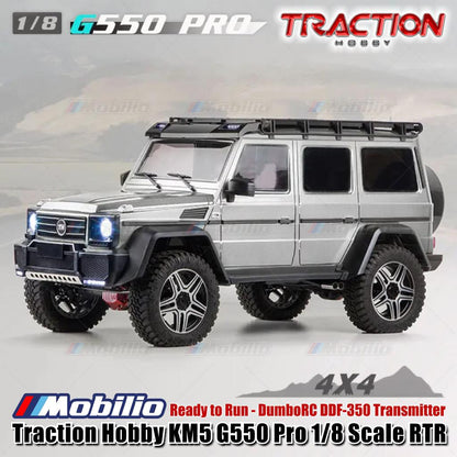 Traction Hobby G550 Pro KM5 Mobil RC Crawler Skala 1/8 Kendali Jarak Jauh Petualangan RTR