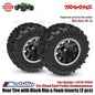 Traxxas Part #10770 Rear Tire with Rim & Foam Inserts (2 Pcs) Pre-Glued Dual Profile Sledgehammer RC Mini Maxx BL-2S
