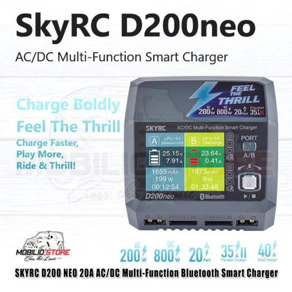 SkyRC D200 Neo 20A AC/DC Multi-Function BlueTooth Smart Charger