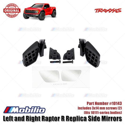 Traxxas Part #10143 Side Mirrors with Mirror Mounts Spion for RC Ford F-150 Raptor R 4X4