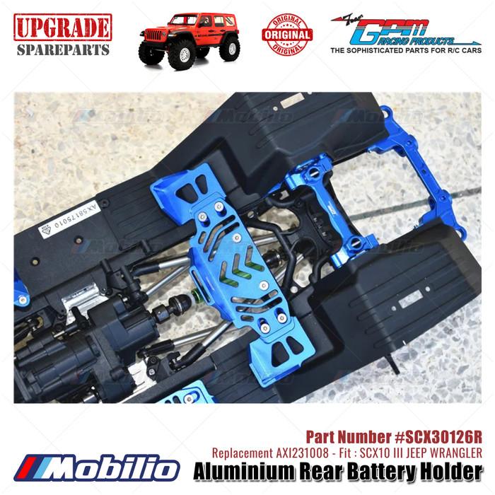 GPM Part #SCX30126R Aluminium Rear Battery Holder Upgrade Axial SCX10 III Jeep Wrangler AXI231008 Replacement