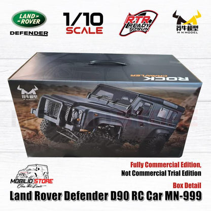 MN 999 Land Rover Defender RC Car 1/10 Scale Off-Road Rock Crawler RTR