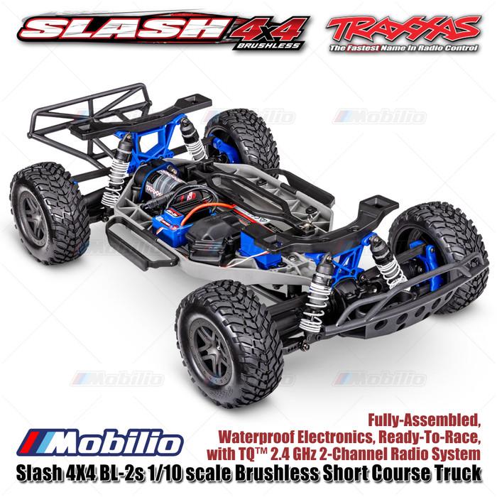 Traxxas 68154-4 Slash 4X4 BL-2s 1/10 scale Brushless Short Course Truck Waterproof RTR Clipless