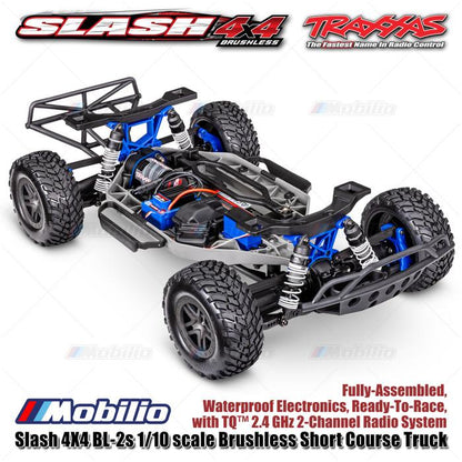 Traxxas 68154-4 Slash 4X4 BL-2s 1/10 scale Brushless Short Course Truck Waterproof RTR Clipless