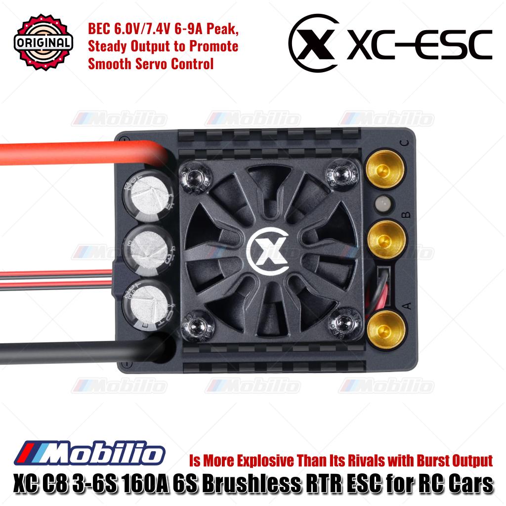 XC-ESC C8 6S Brushless Sensorless RTR ESC 3-6S 160A untuk Mobil RC