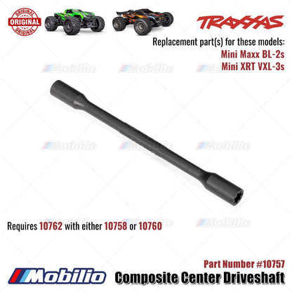 Traxxas Part #10757 Composite Center Driveshaft RC Mini Maxx BL-2S Mini XRT VXL-3S