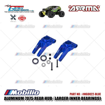 GPM Part #MGO022 Aluminum 7075 Rear Hub with Larger Inner Bearings RC Upgrade Arrma Gorgon Senton Big Rock Monster Truck