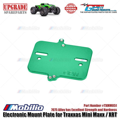 GPM Part #TXMM051 7075 Alloy Electronic Mount Plate for RC Traxxas Mini Maxx / Mini XRT