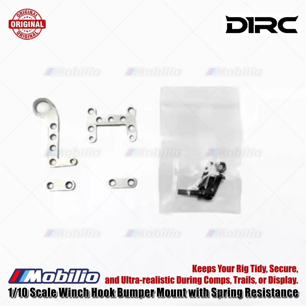 D1RC 1/10 Scale Winch Hook Bumper Mount with Spring Resistance