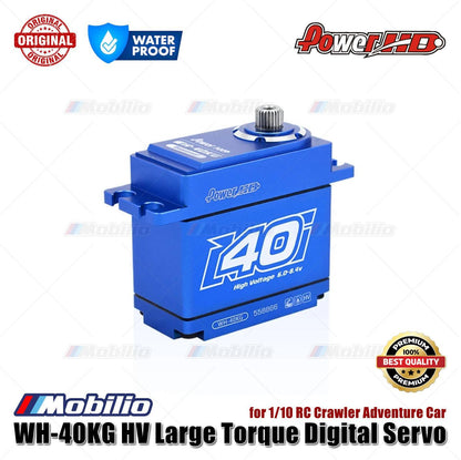 Power HD WH-40KG HV Large Torque Digital Servo Waterproof for 1/10 RC Crawler Adventure Car