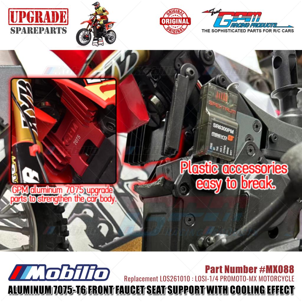 GPM Part #MX088 Alloy Front Faucet Seat Support with Cooling Effect #LOS264000 Losi 1/4 Promoto MX Motorcycle