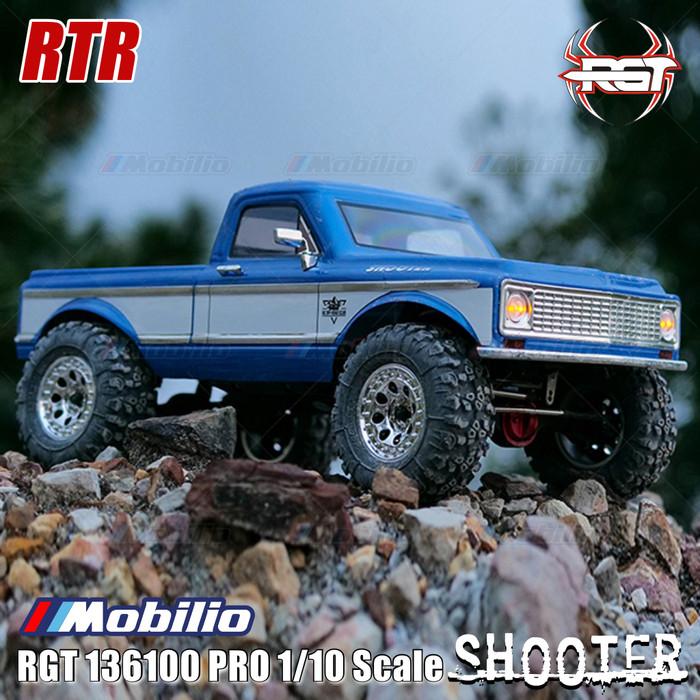 RGT 136100 PRO Shooter Mobil RC Crawler Petualangan Tanpa Sikat LCG FOC Skala 1/10