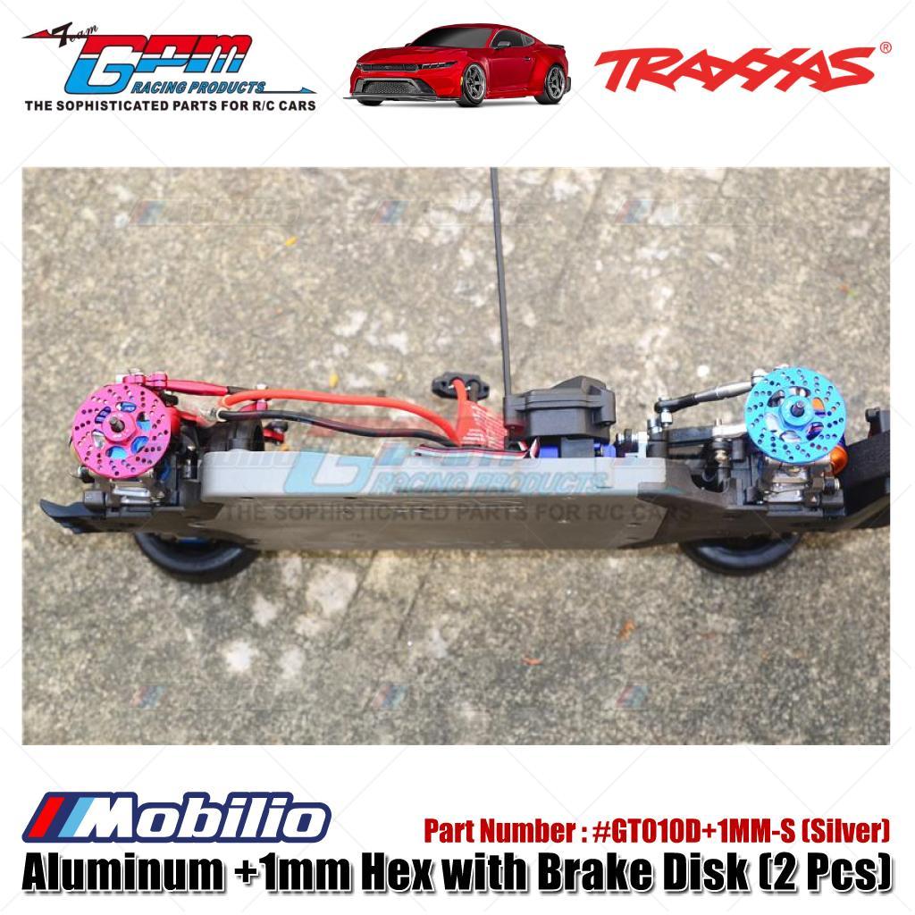 GPM Part #GT010D+1MM Aluminum +1mm Hex with Brake Disk for 1/10 Traxxas Ford GT 4-Tec 2.0 3.0 Upgrade Parts