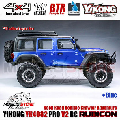 Yikong YK4082 Pro V2 1/8 RC Rock Road Vehicle Crawler Adventure RTR