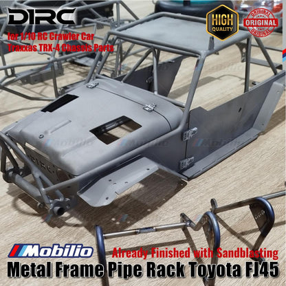 D1RC Upgrade Part Metal Frame Pipe Rack Toyota FJ45 with Sandblasting for 1/10 RC Crawler Car Traxxas TRX-4 Chassis Parts