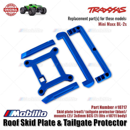 Traxxas Part #10717 Roof Skid Plate & Tailgate Protector RC Mini Maxx BL-2S