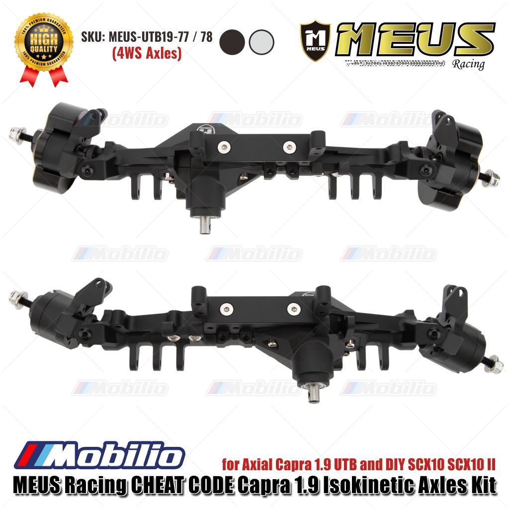 MEUS Racing CHEAT CODE Capra 1.9 Isokinetic Axles Kit 4WS MEUS-UTB19-77 / 78 untuk Axial Capra 1.9 UTB dan DIY SCX10 SCX10 II