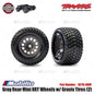 Traxxas Part #10775-GRY Gray Rear Mini XRT Wheels w/ Gravix Tires (2)
