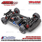 Traxxas 83124-4 4-Tec 2.0 Skala 1/10 Sasis AWD Tahan Air dan Terpasang Lengkap dengan Sistem Radio TQ 2.4 GHz dan Sistem Tenaga Brushless BL-2s Mobil Kendali Jarak Jauh