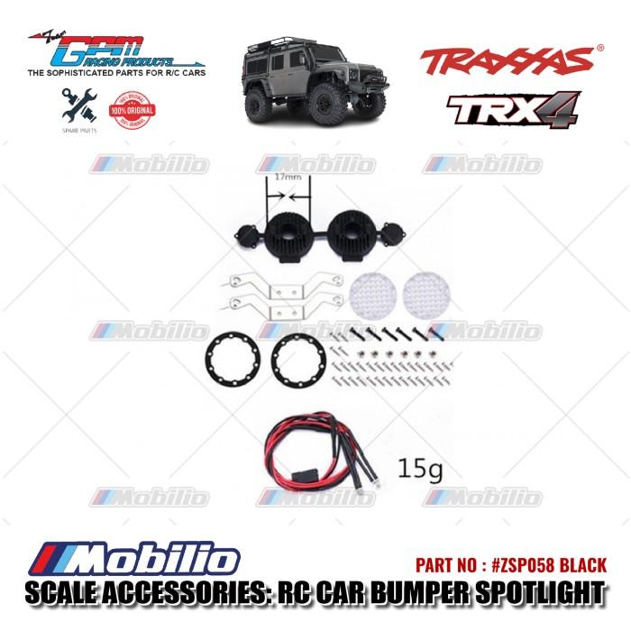 GPM Part #ZSP058 RC Car Bumper Spotlight Decoration for Axial SCX10 Traxxas TRX-4 Crawler Adventure