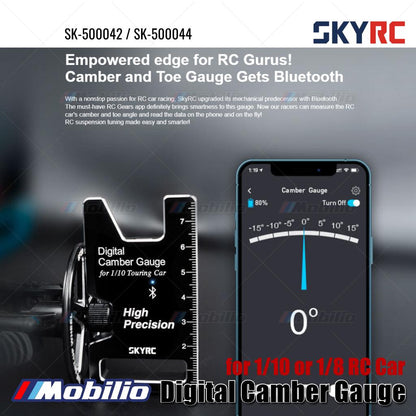 SKYRC Bagian #SK-500042 / SK-500044 Pengukur Camber Digital untuk Mobil RC 1/10 atau 1/8
